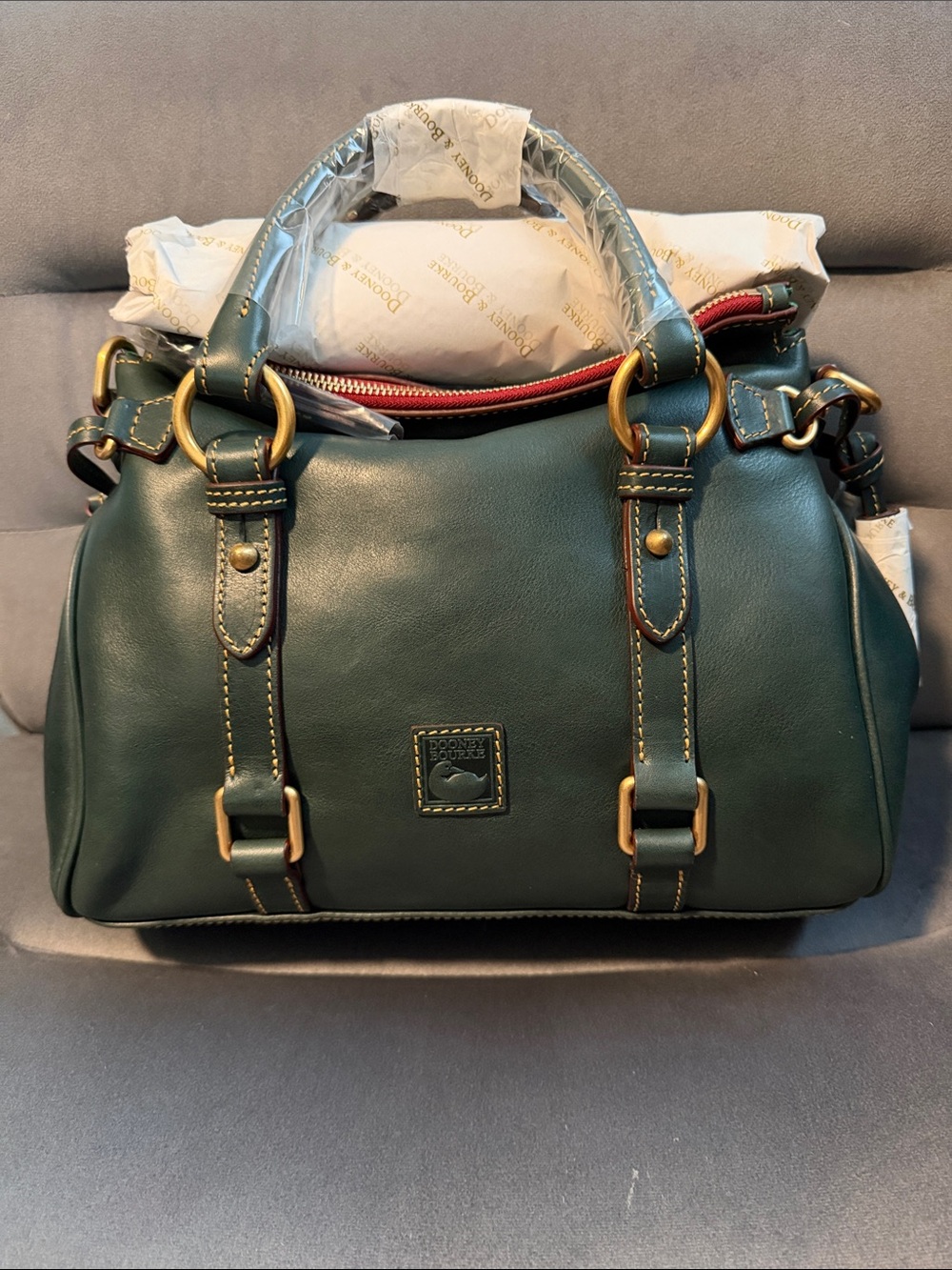 Dooney & Bourke Teal Florentine Satchel